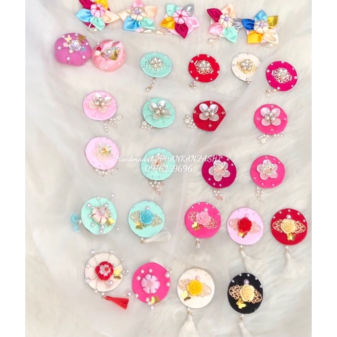 Cài tóc Hanbok màu đỏ- có nhận làm màu khác theo yêu cầu