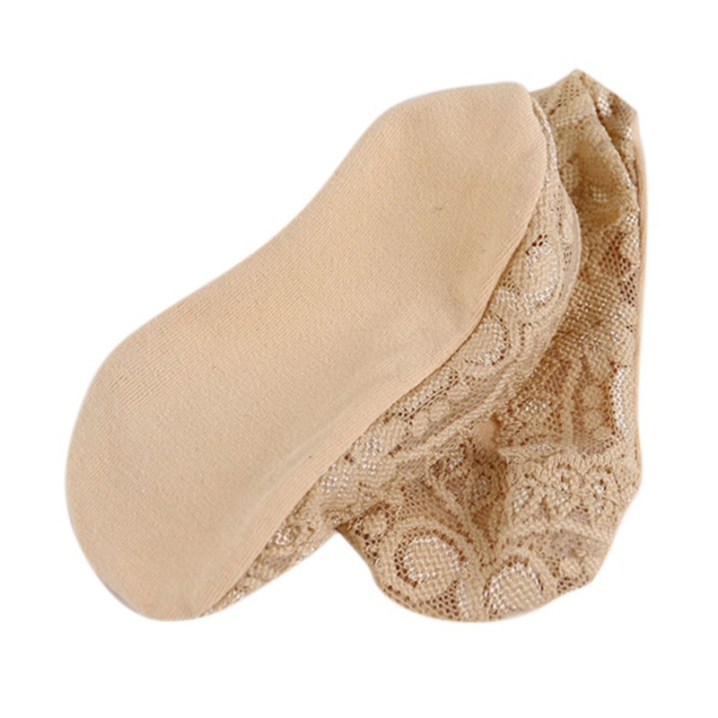 Vớ cotton ren xuyên thấu chống trượt cho bé gái