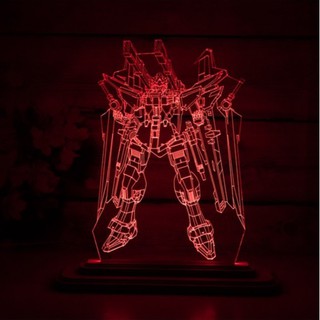 Mô Hình Đèn Led 3D Người Máy 1