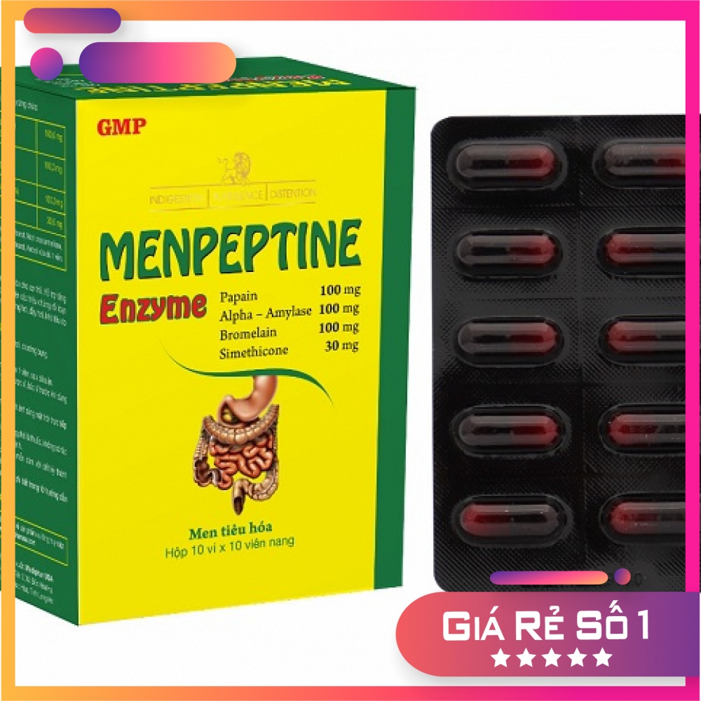 Men tiêu hóa Menpeptine Medi USA giảm khó tiêu, đầy hơi, kích thích ăn ngon Hộp 100 viên, Chai 90ml,Chai 60ml Nhà thuốc