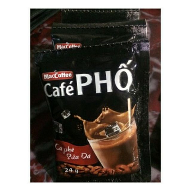 Cà phê Phố Sữa Đá [dây 10 gói*24g].