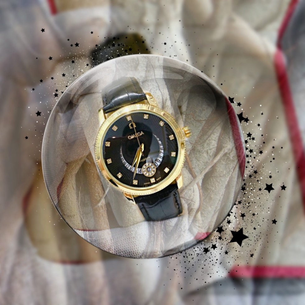 Đồng hồ nam dây da bò chống nước 5atm BH12th {omegas} giảm sốc | BigBuy360 - bigbuy360.vn