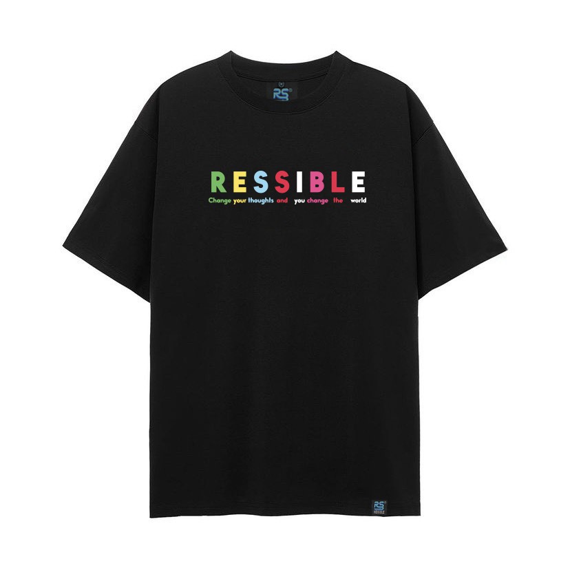 Áo thun Multicolor - Ressible [Streetwear / Black]