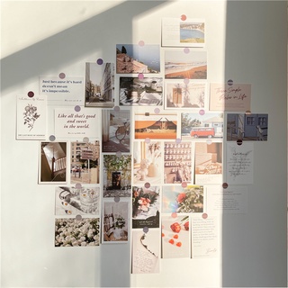 Set tranh dán tường THỎ STATIONERY postcard vintage phụ kiện dồ dùng decor trang trí bàn học phòng ngủ hàn quốc giá rẻ