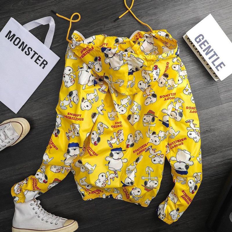 [Mã WASTMAY giảm 15% tối đa 30K đơn 150K] [Giá siêu rẻ] Áo khoác dù 3D họa tiết hoạt hình chó snoopy | BigBuy360 - bigbuy360.vn