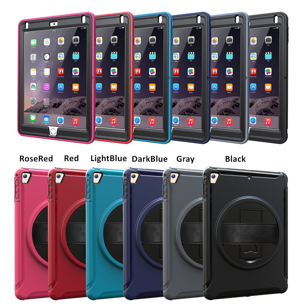 Ốp máy tính bảng chống sốc có thanh đứng kèm dây đeo tiện dụng cho iPad Pro 10.5 iPad mini 1/2/3/4/5 | BigBuy360 - bigbuy360.vn