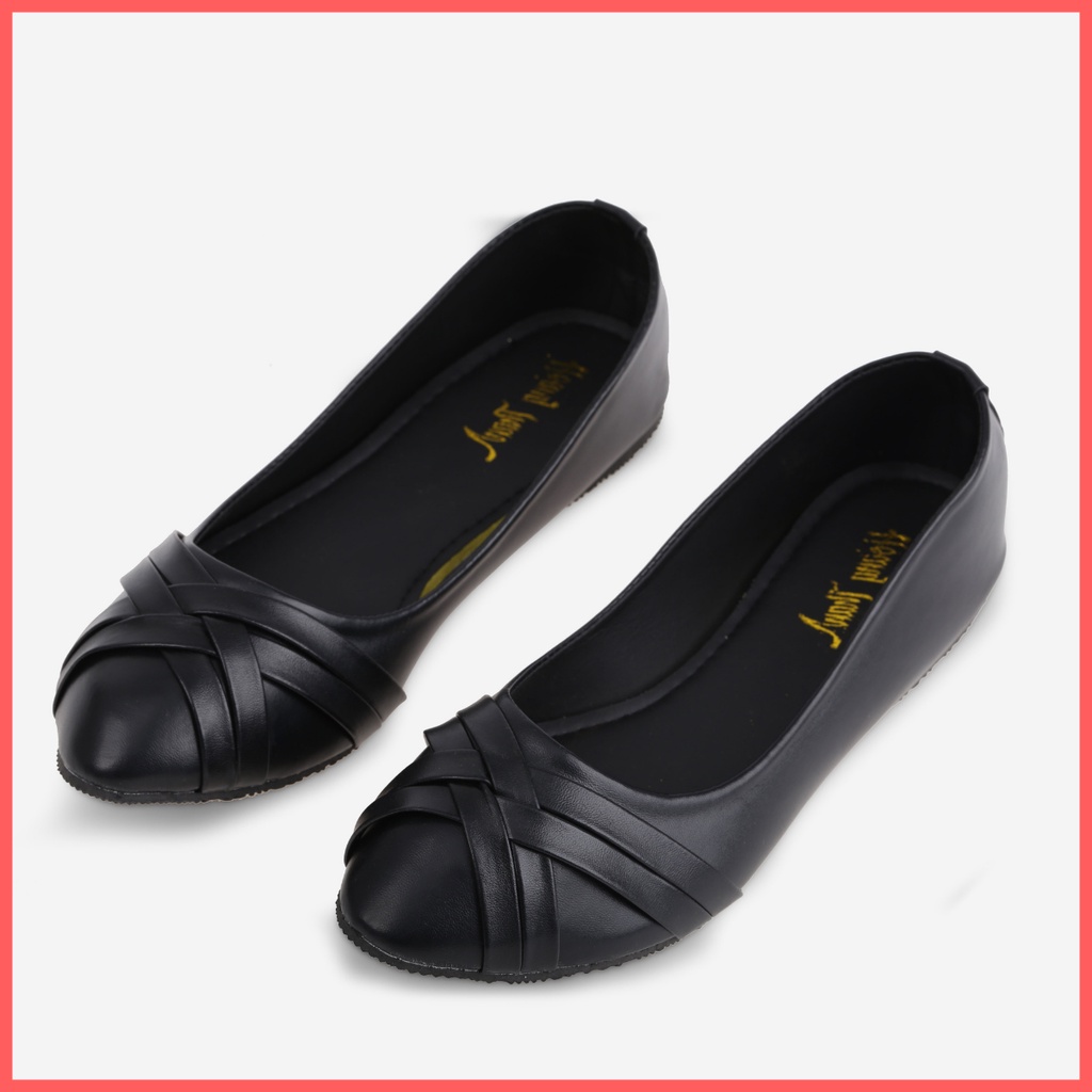 Giày Búp Bê Đế Bệt Mũi Nhọn Giày Nữ Bít Mũi Big Size Hoàng Thanh DN79