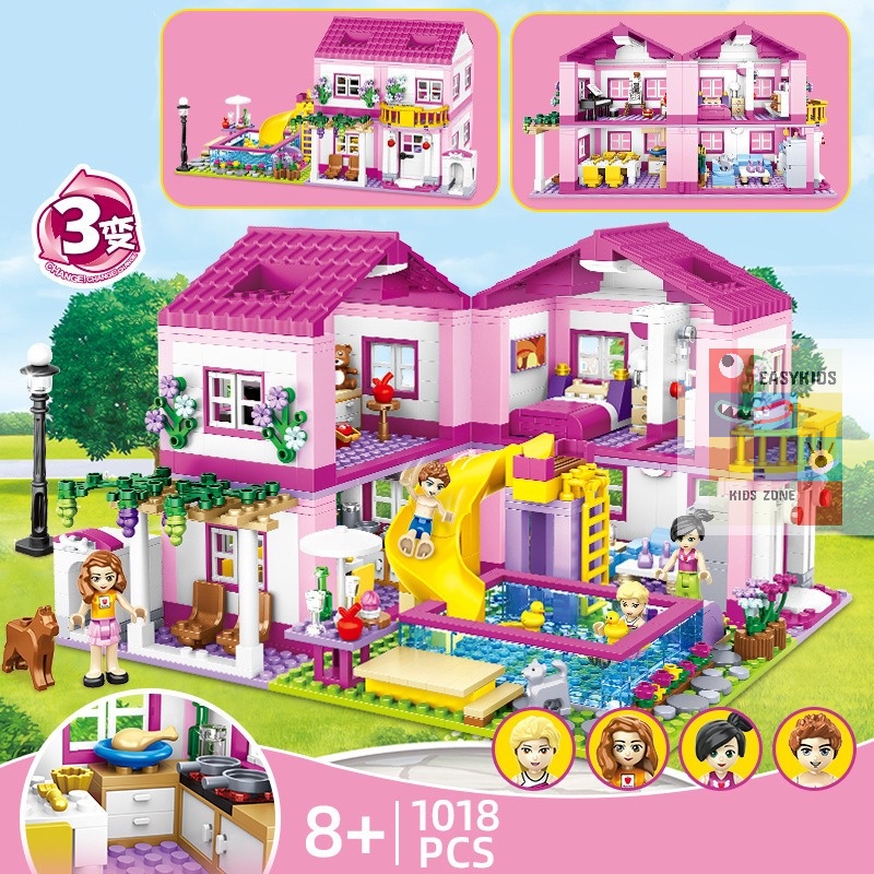 Đồ chơi lắp ráp xếp hình Biệt thự mùa hè hai lớp Summer Villa giúp trẻ phát triển trí tuệ