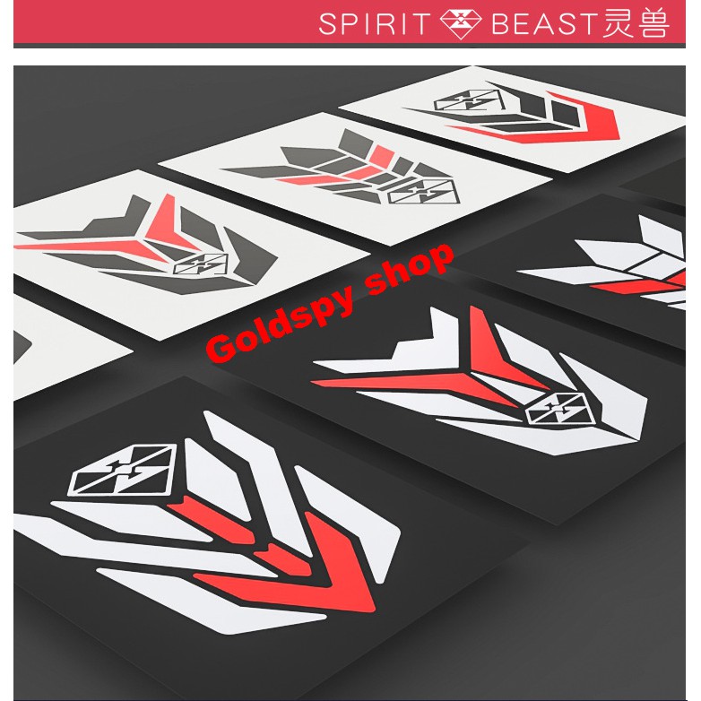 Tem decal phản quang Spirit Beast chính hãng dán dè trước ( giá 1 cái )