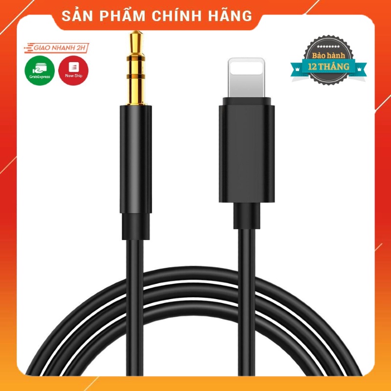 Dây Cáp Âm Thanh Chuyển Đổi Jh-023 Sang 3.5mm AUX. Thiết Kế Chắc Chắn, Độ Bền Cao. Bảo Hành 12 Tháng
