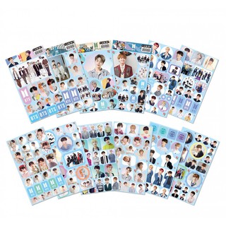 Combo 12 sticker nhiều hình dán ban nhạc BTS - Hàn Quốc