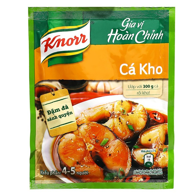 Gia vị kho thịt Knorr (Thịt kho, cá kho, canh chua) (đủ 3 vị best seller)