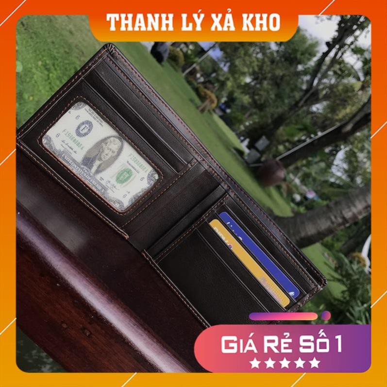 [Xả Kho] VÍ DA BÒ NAM CLASSIC Đẳng Cấp Đi Cùng Năm Tháng | VD0067