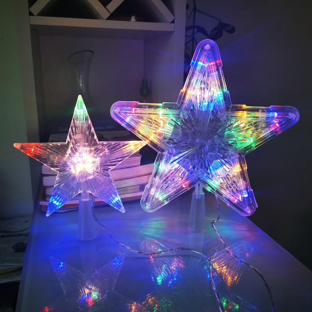 Dây đèn LED hình ngôi sao trang trí cây thông noel