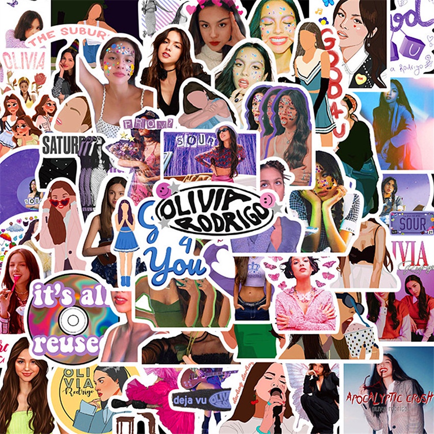 50Pcs/Set ❉ Olivia Rodrigo Series 04 Stickers ❉ DIY Waterproof Fashion Doodle Decals Stickers