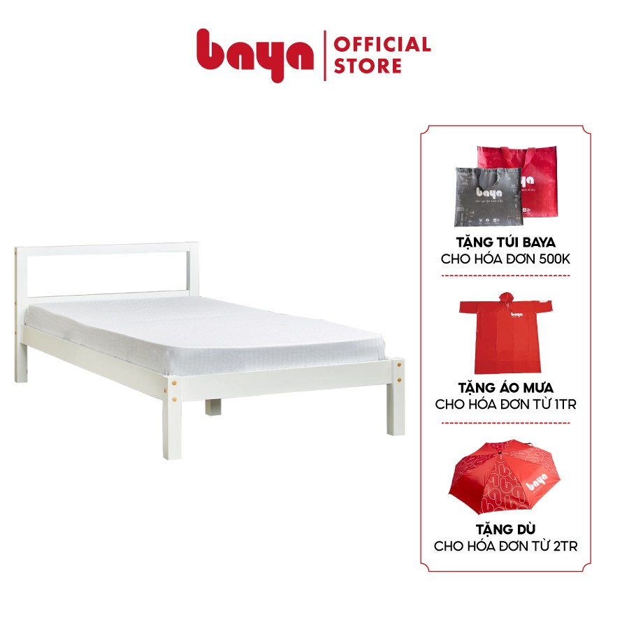 Giường SAPA 7100038 - Gỗ Keo Trắng