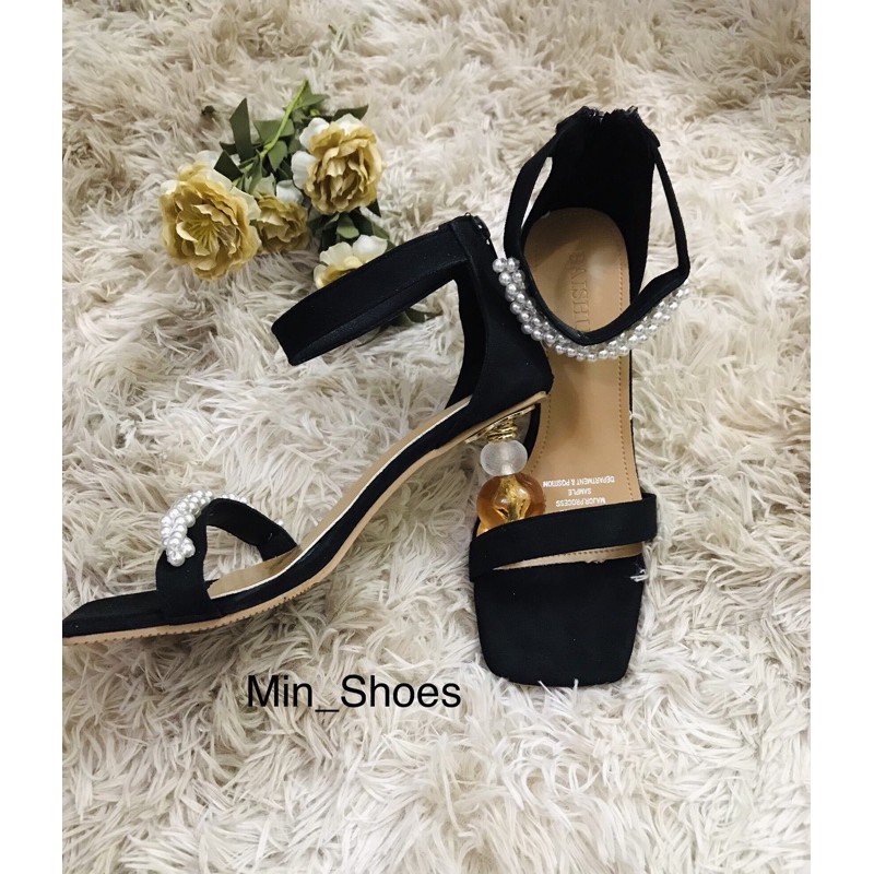 Sandal nữ quai ngang gót tròn đế cao 7 phân C10