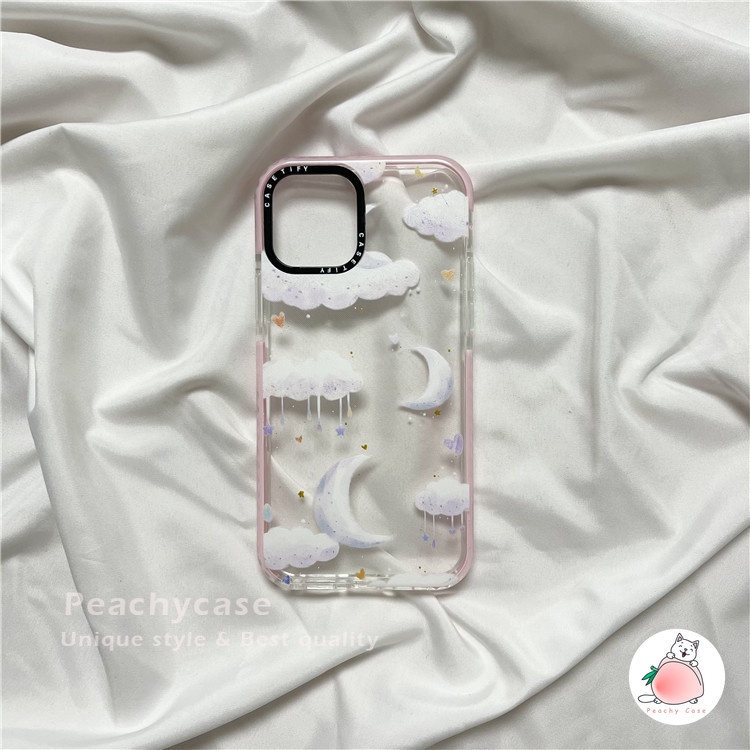 Ốp Điện Thoại TPU Mềm Trong Suốt Họa Tiết Đám Mây Nhiều Màu Sắc Cho IPhone 13 12 11 Pro Max X Xs Max XR 8 7 Plus