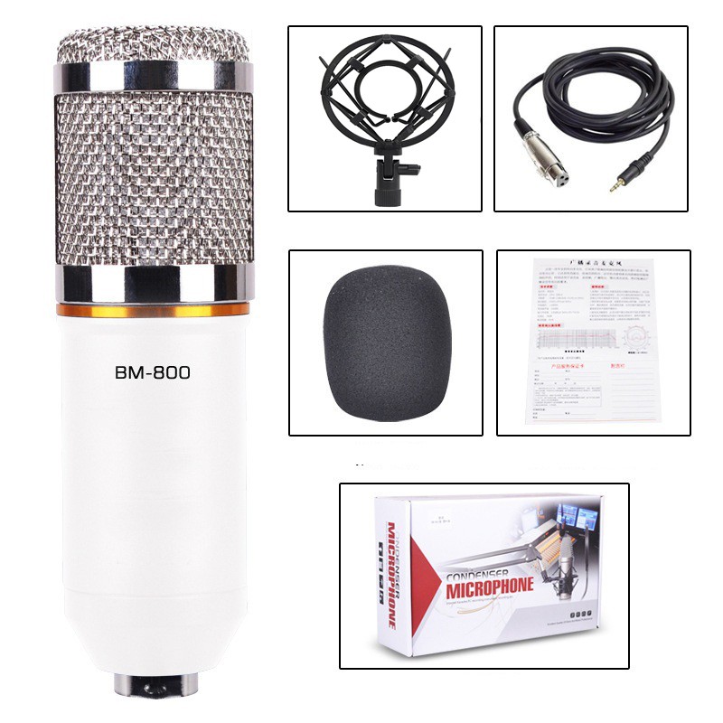 Micro BM800 cao cấp hát Karaoke chuyên nghiệp trên Điện thoại và Máy tính