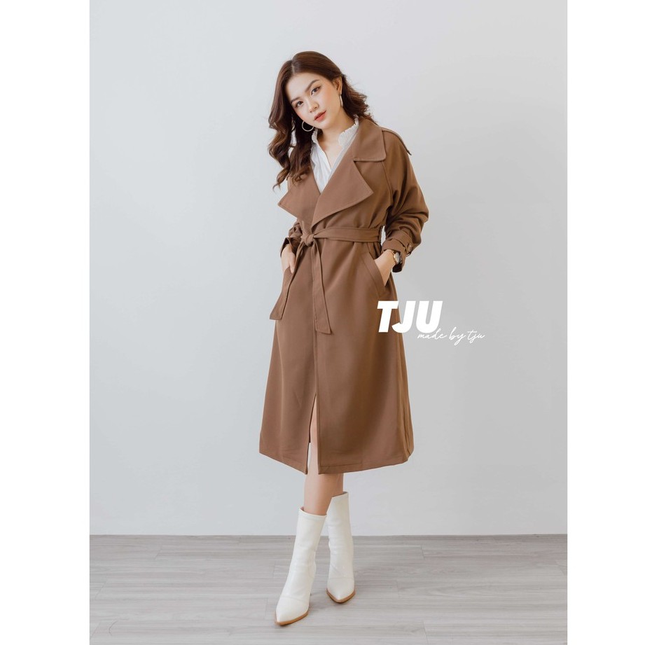 Áo mangto nữ dáng dài/ ngắn kèm đai, Áo mangto Hàn dài/ ngắn thu đông, ulzzang, Hàn Quốc, thiết kế T-Ju (mangto korea) | BigBuy360 - bigbuy360.vn