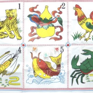 Bộ bầu cua tôm cá giải trí có hột lắc