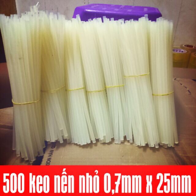 500 cây keo nến nhỏ 0,7*250mm