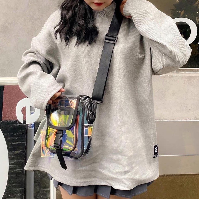 TÚI ĐEO CHÉO TRONG SUỐT - Streetwear