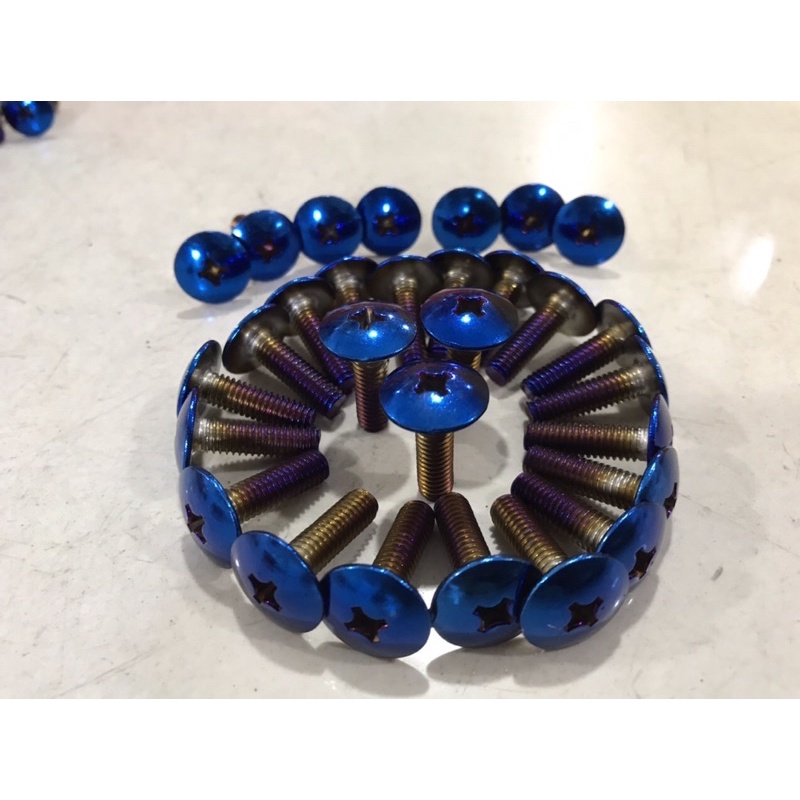 ỐC VÍT BẮT MẶT NẠ WAVE INOX XI 7MÀU XANH TÍM 6Li3 6li2