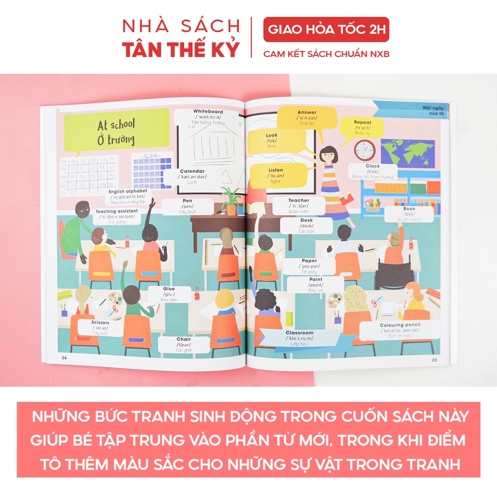 Sách - Hello English! Xin chào tiếng Anh học ngôn ngữ dễ dàng cho bé từ 6 tuổi