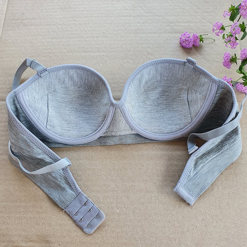Áo lót 1001 - Chất Cotton - Cúp ngang - Gọng nhựa - Dành cho ngực to và  vừa
