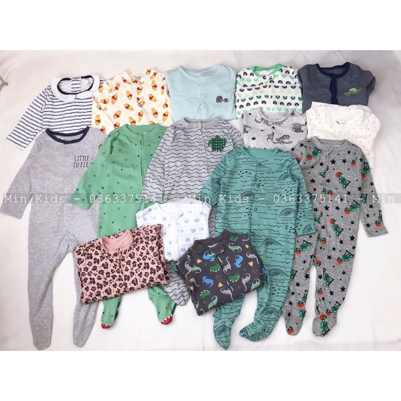 Sleepsuit - Body liền tất cotton cho bé chọn mẫu theo phân loại