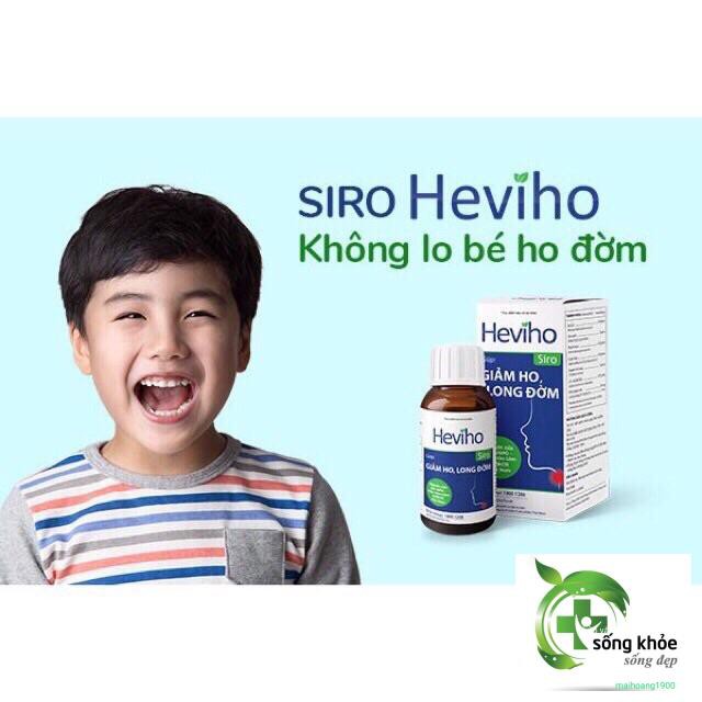 Heviho- giảm ho, long đờm hiệu quả cho bé và người lớn,giúp giảm đau rát họng do viêm đường hô hấp trên