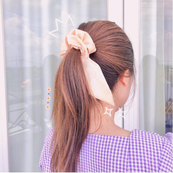 Scrunchies Cột Tóc Nơ ( Nơ Trơn ) HARI