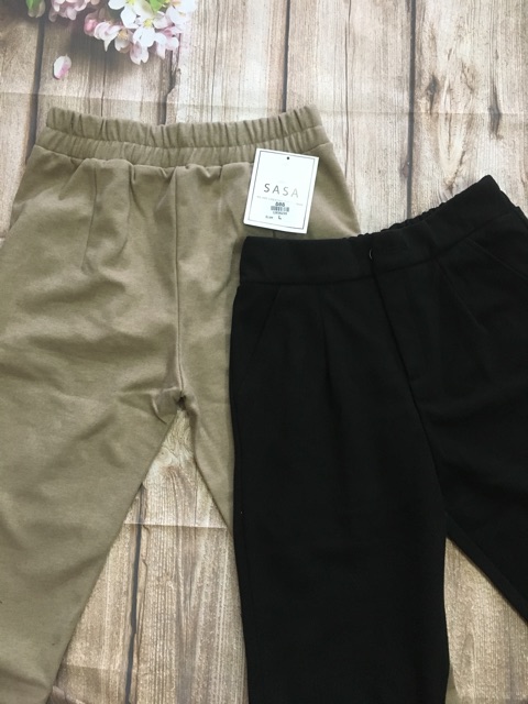 [ Mã FAMAYWA giảm 10K đơn 50K] Quần baggy dạ chun sau khoá thật | BigBuy360 - bigbuy360.vn