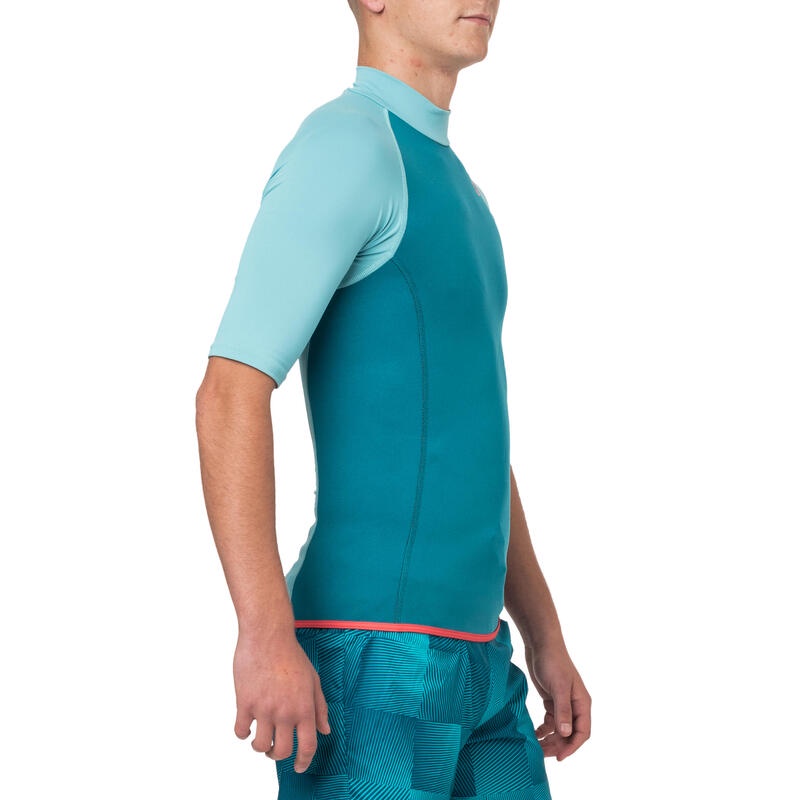 Áo lặn giữ nhiệt ngắn tay 100 bằng neoprene cho nam - ngọc lam Decathlon Subea