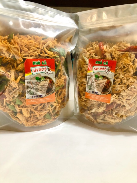 Combo 1,5Kg khô gà Cay Lày Hoà (1Kg BƠ TỎI và 500g lá chanh) | BigBuy360 - bigbuy360.vn