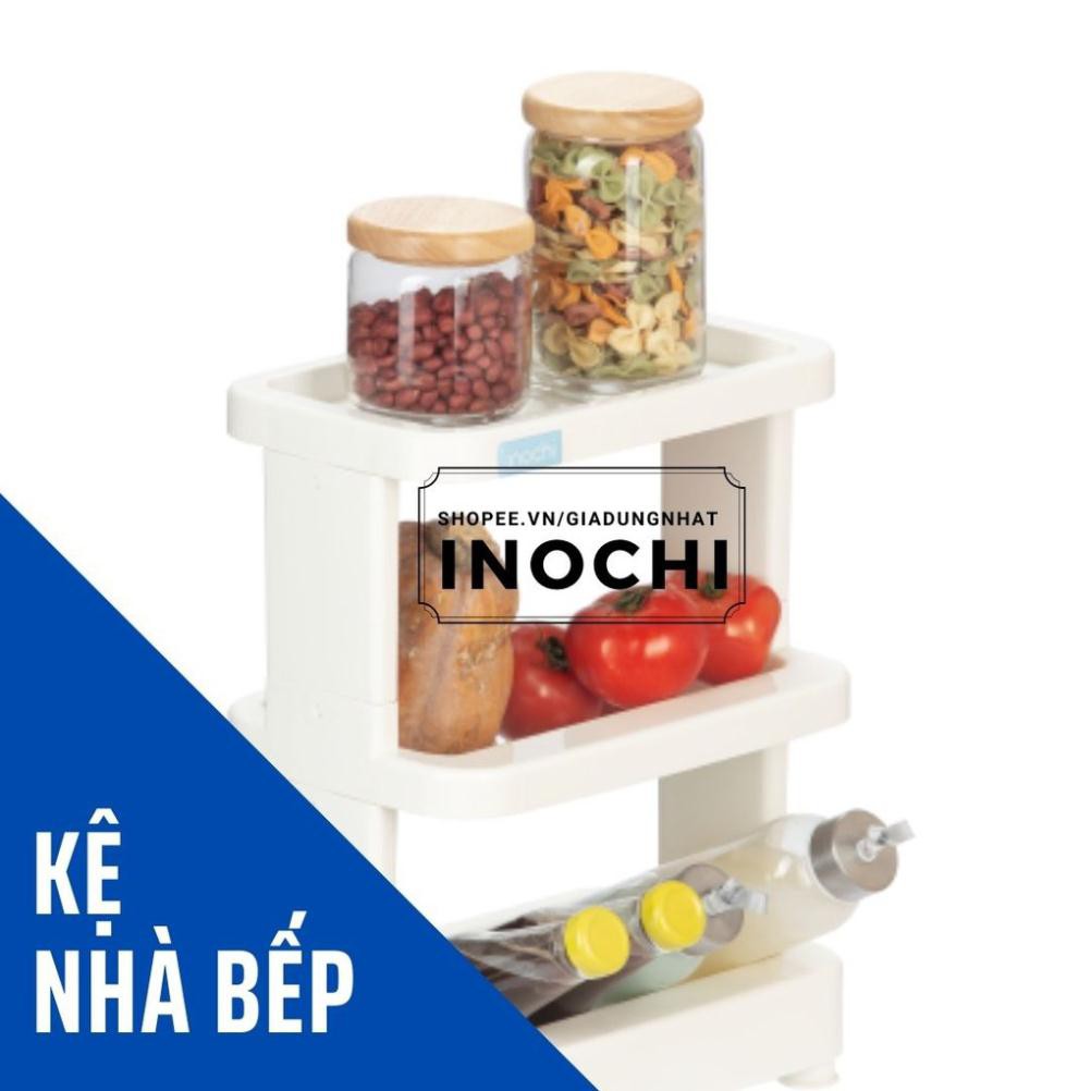 Kệ Bếp Nhựa Nhật Bản Chính Hãng 3 Tầng Thông Minh Dùng Đựng Gia Vị Nhà Bếp, Giá Để Đồ Nhà Tắm, Chắc Chắn, Tiện Dụng