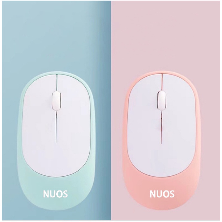 Chuột Không Dây Nuos Chuột Văn Phòng Siêu Mỏng Nhiều Màu Thiết Kế Ấn Tượng