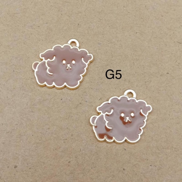 Charm kim loại hình cún các loại