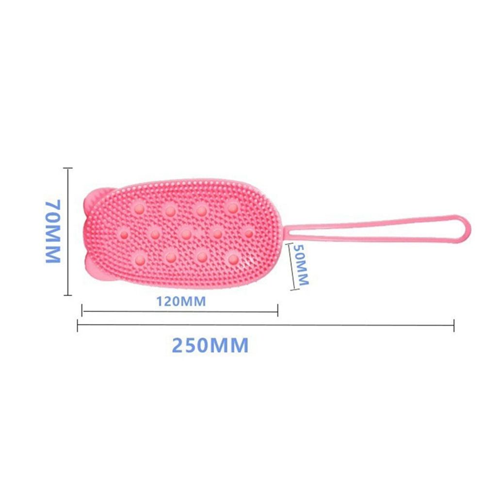 Bàn Chải Silicon Mềm Hai Mặt Tạo Bọt Làm Sạch Sâu Sáng Tạo Nhiều Màu Sắc