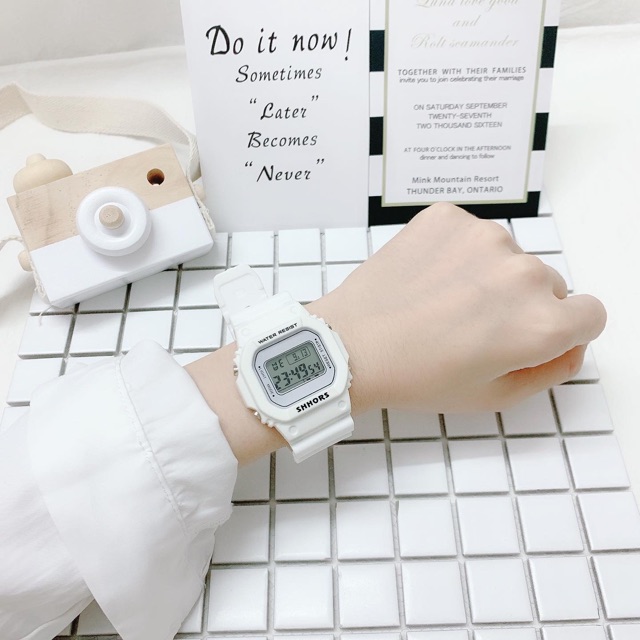 Đồng hồ Nữ Shhors 718 Trắng [ Chính Hãng - Chống Nước ] | BigBuy360 - bigbuy360.vn