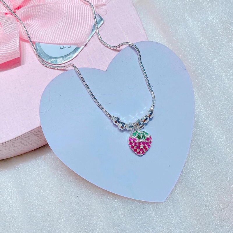 SET BỘ DÂU TÂY CHO BÉ GÁI CỰC XINH- TRANG SỨC BẠC CAO CẤP