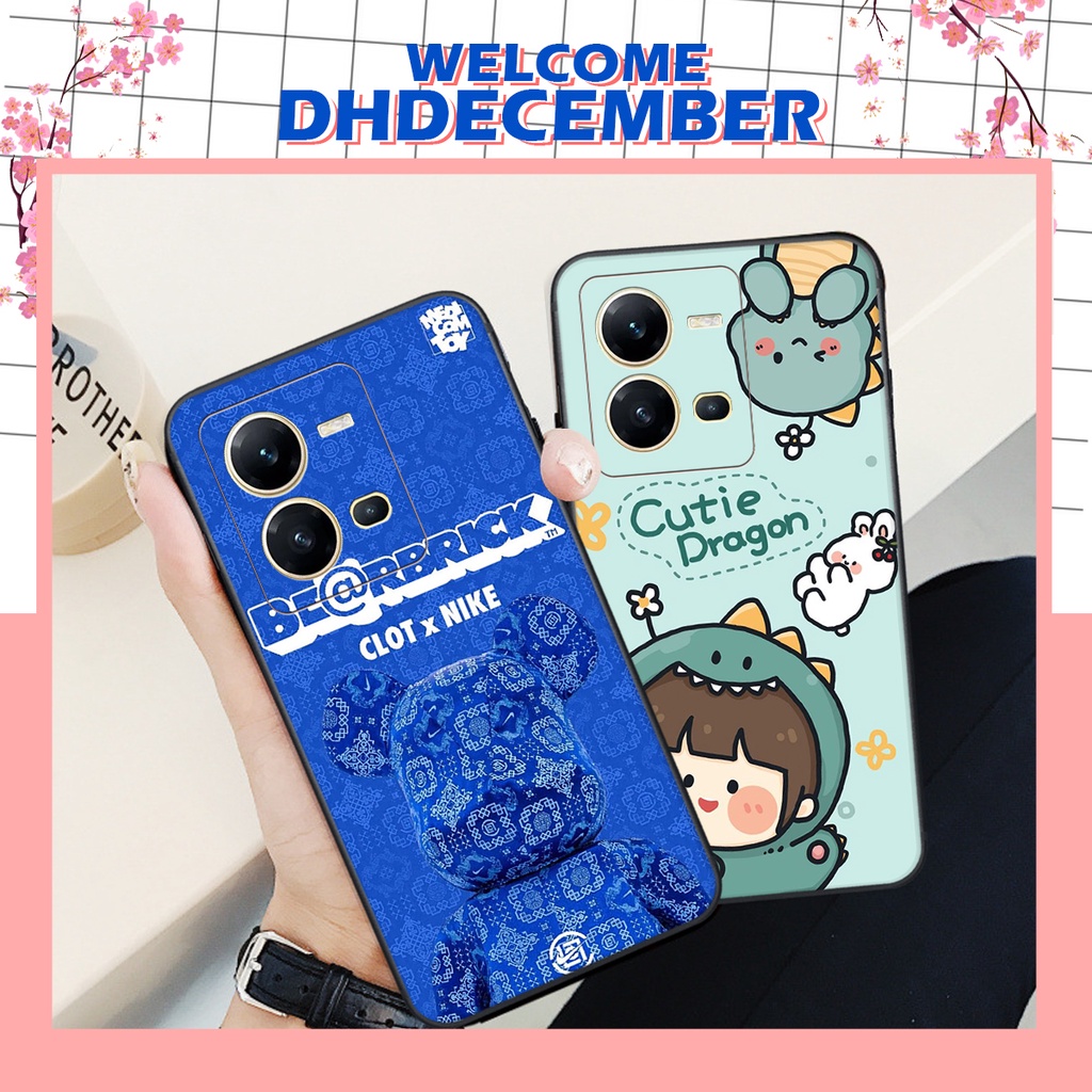 Ốp lưng Vivo V25 5G - V25E - BẢO VỆ CAMERA  in hình 3D lucky, gấu Beer xinh xắn - KHÔNG NÊN BỎ LỠ