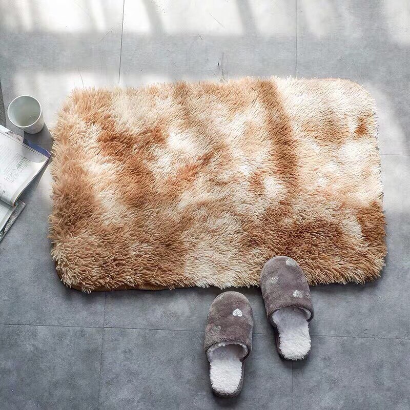 Thảm chùi chân lông loang REE Bedding TLL17 trải sàn phòng ngủ, phòng khách chống trượt kích thước 40x60