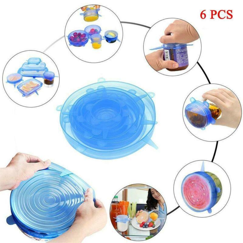 Bộ 6 Nắp Silicon Đậy Chén Bát Đĩa, Bọc Thực Phẩm.