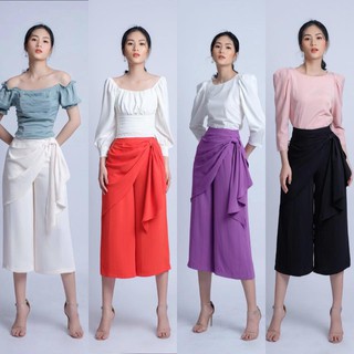 Quần ống rộng nơ