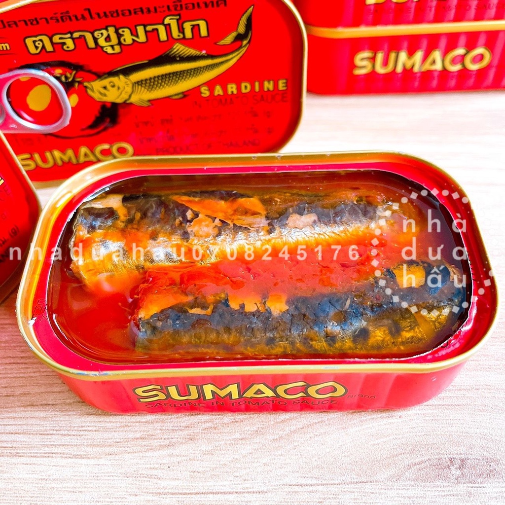 Một hộp cá mòi/ cá sốt cà SUMACO Thái Lan chuẩn xịn hộp 125g