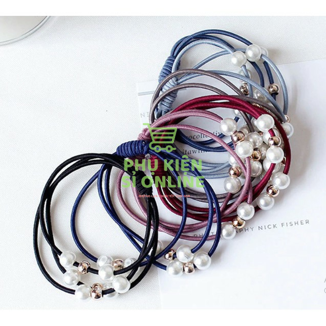 Dây cột tóc đính hạt co giãn phong cách Hàn Quốc xinh Store4girls
