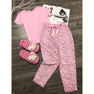 Bộ coton mặc nhà