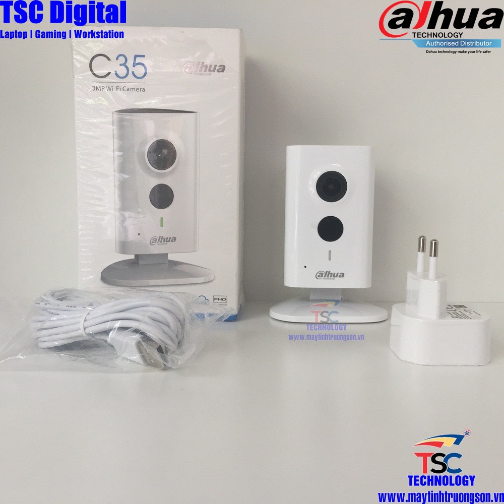 Camera IP Không Dây Dahua C35 IPC-C35P 3.0MP Tặng Kèm Thẻ Nhớ 128Gb - Maytinhtruongson.vn